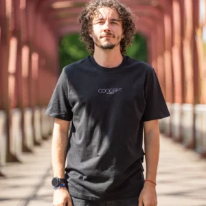 T-SHIRT Broderie Noir