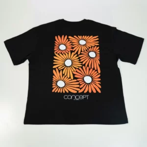 T-SHIRT Flowers Orange